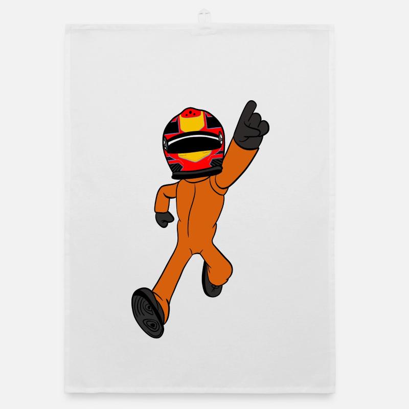 Rennfahrer  Organic Geschirrtuch