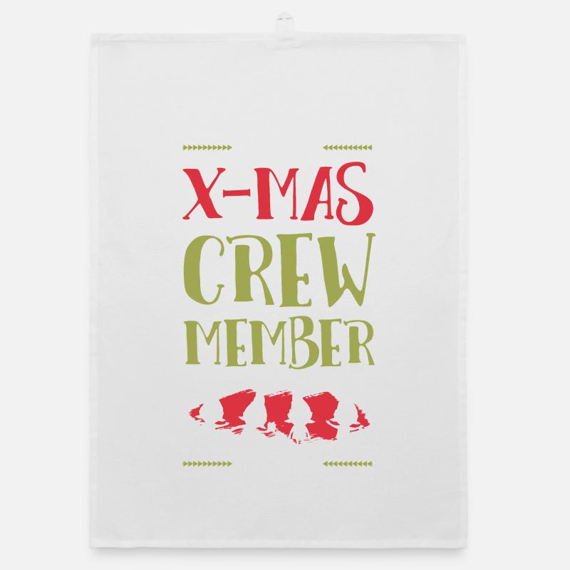 X-Mas Crew Mitglied Organic Geschirrtuch