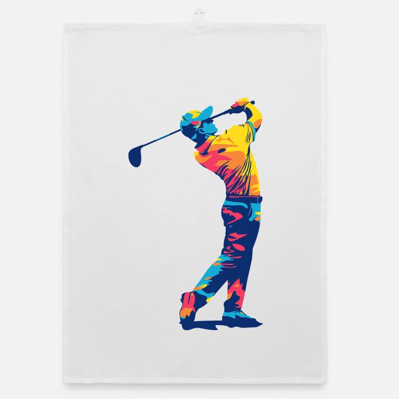 Golfeurs dans le swing Torchon bio