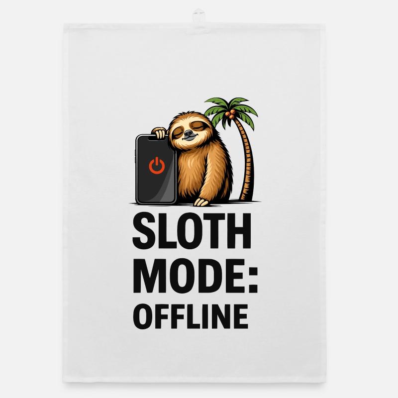Sloth Mode Offline Organic dish towel