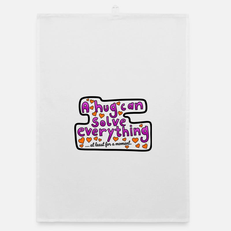 A hug can help Organic dish towel