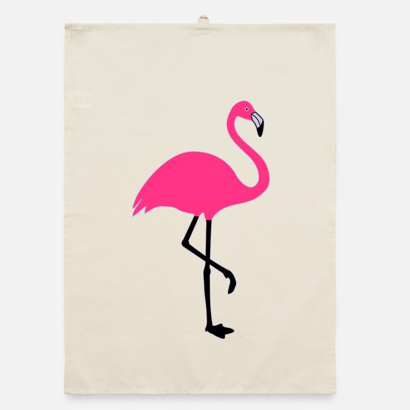 Flamingo Summer Sun Beach Torchon bio