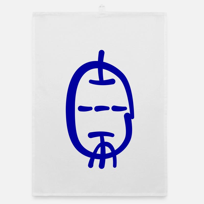 Triode im Kalligrafie Stil Organic Geschirrtuch