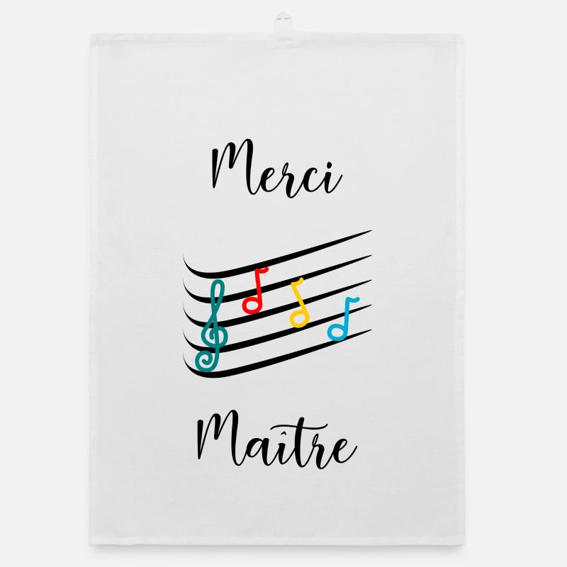 MAÎTRE. MERCI. MERCI MAÎTRE. CADEAU MAÎTRE Torchon bio