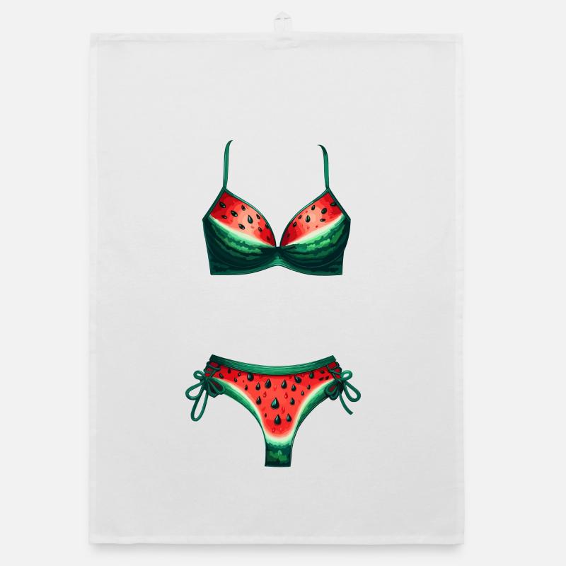 Chemise de bikini pastèque Cadeau pastèque Torchon bio