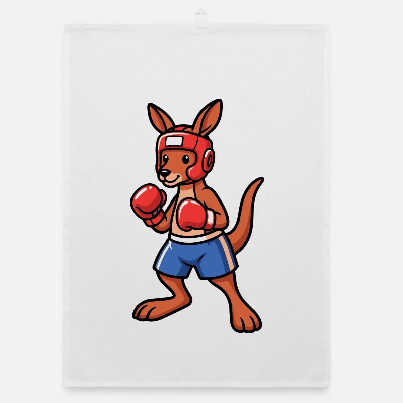 Boxe Kangaroo Australie Torchon bio