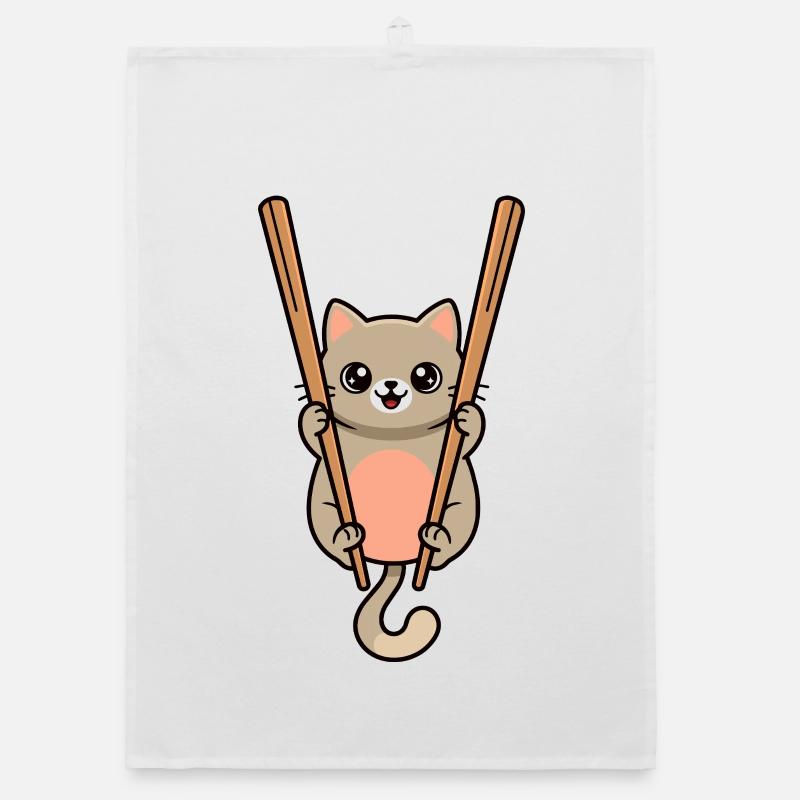 cat noodle sticks Organic dish towel