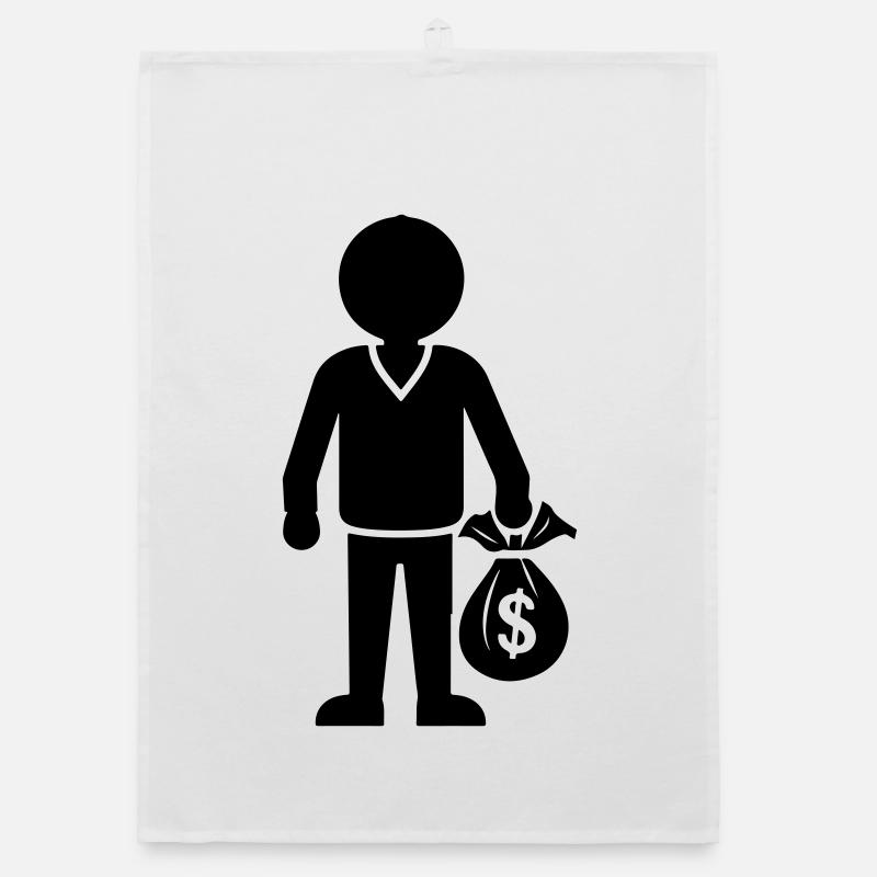 Geld Cash Hustle Organic Geschirrtuch