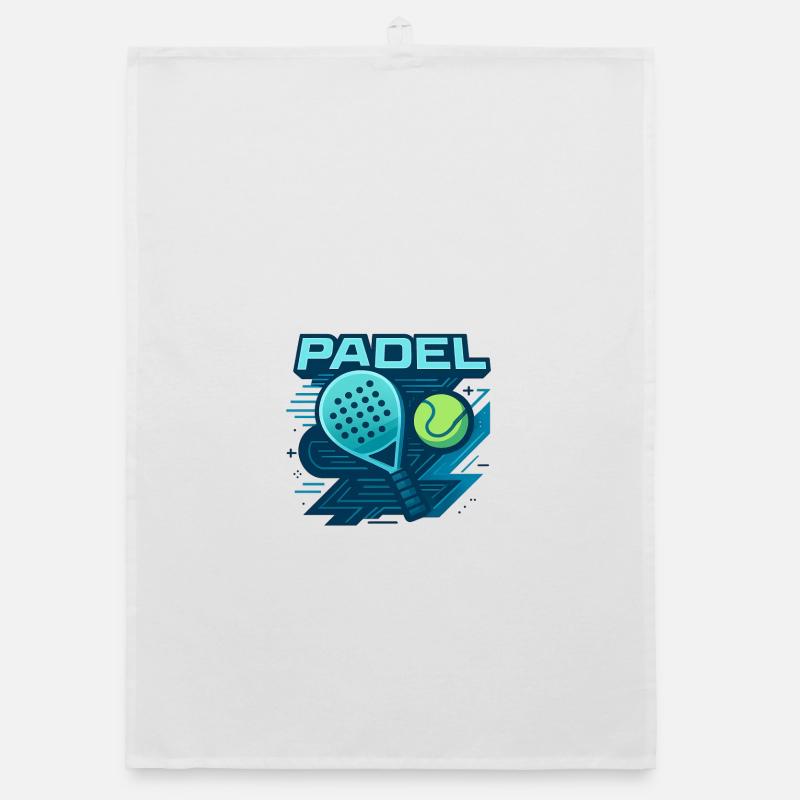 Padel Logo Racket Ball Dynamics Organic dish towel