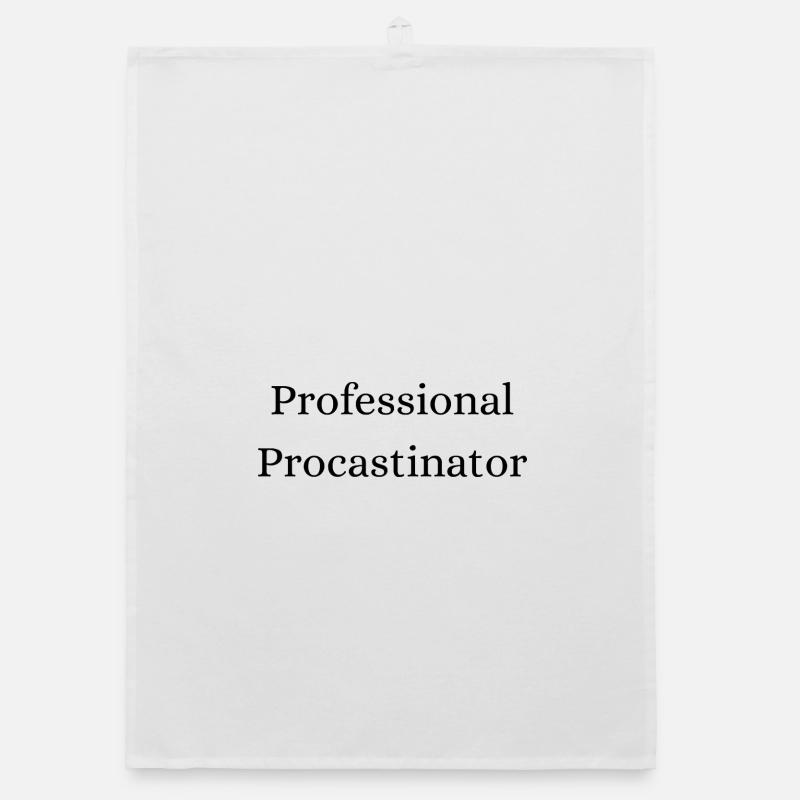 Professional Procastinator Funny Organic dish towel