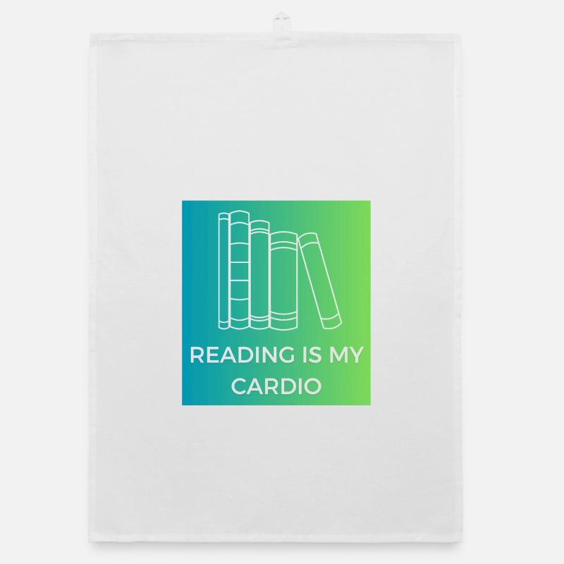 La lecture, c’est mon cardio Torchon bio