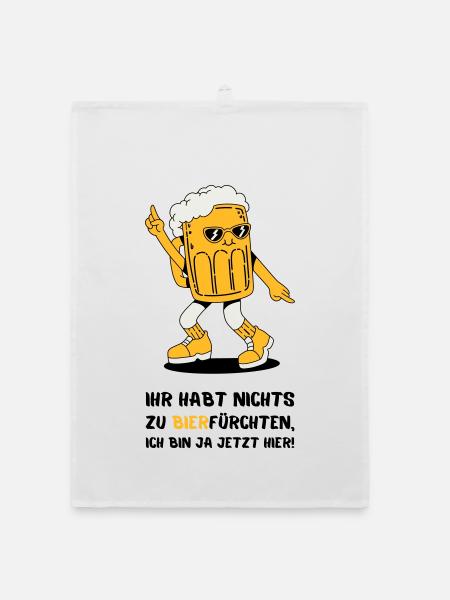 Ihr Habt Nichts Zu Bierfürchten - Organic Geschirrtuch - Weiß - Vorne