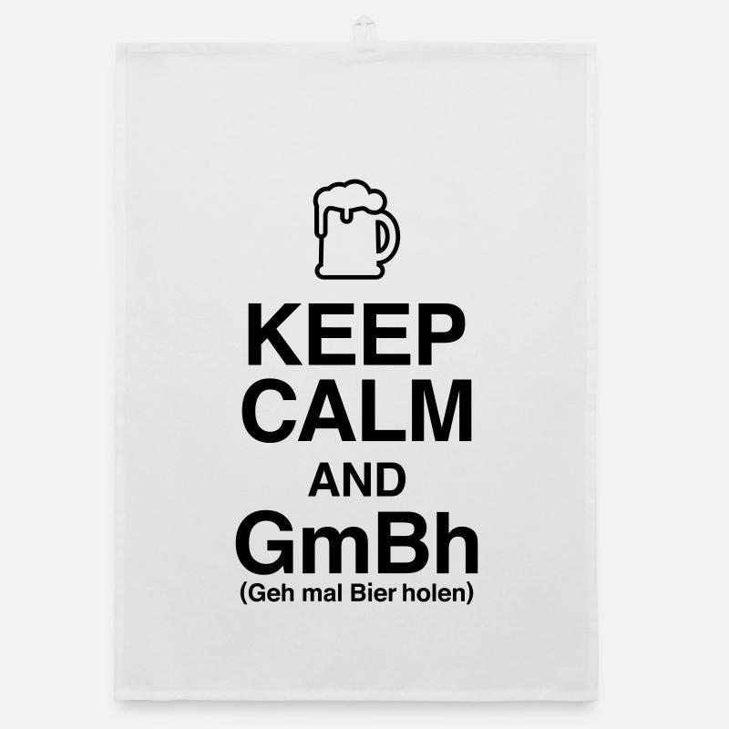 Keep Calm und geh mal Bier holen Organic Geschirrtuch