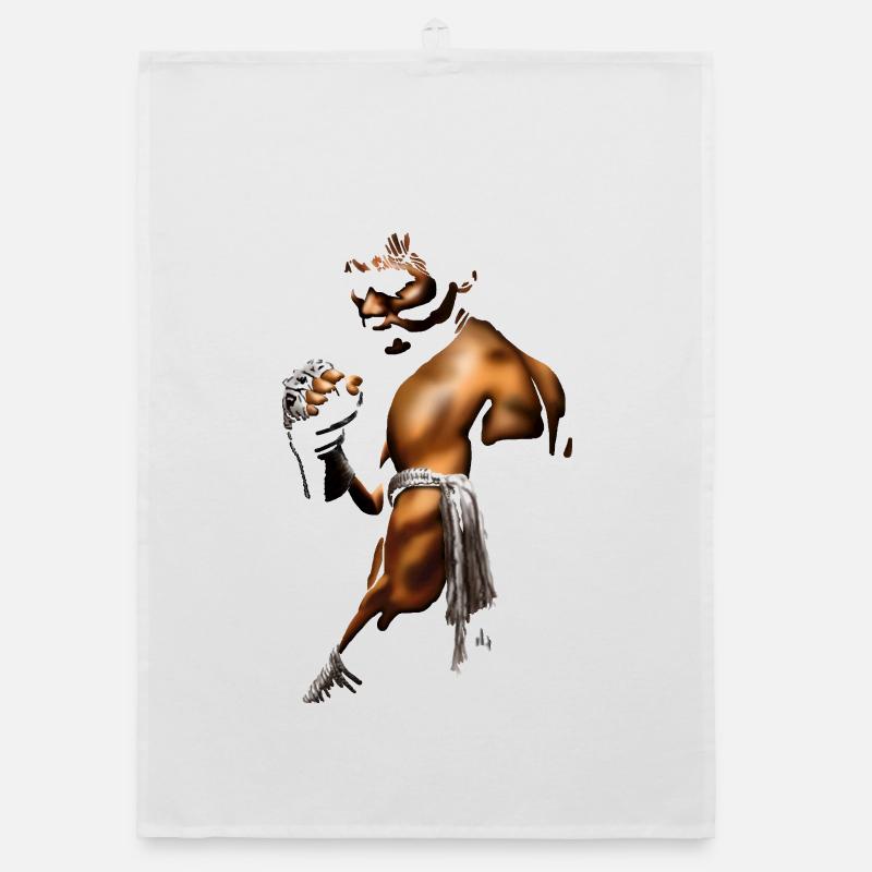 Kampfgeist Boxer Illustration Torchon bio