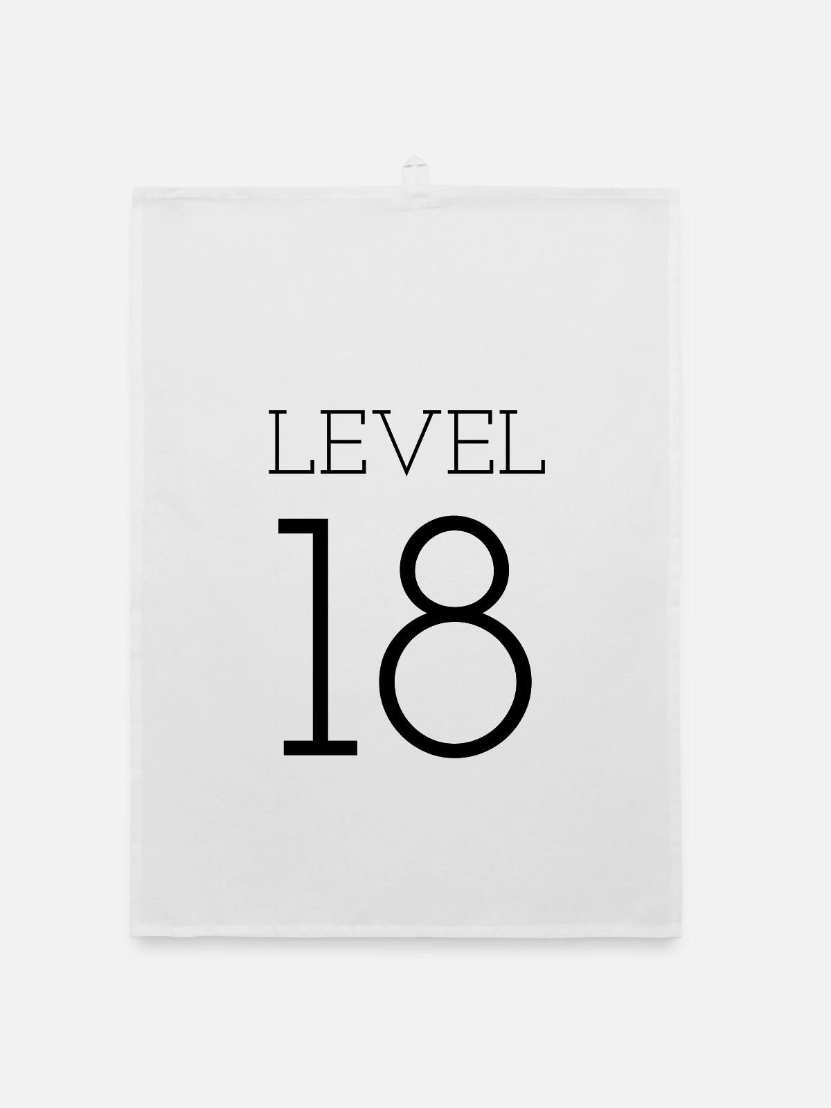 level 18 - Organic Geschirrtuch - Weiß - Vorne