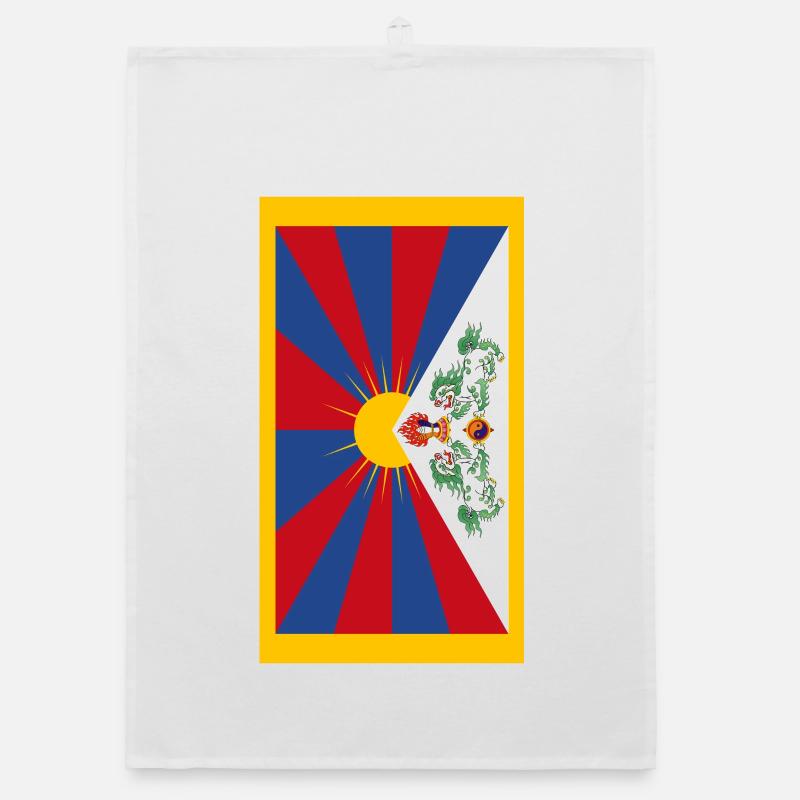 Cas de téléphone de drapeau de Tibet Torchon bio