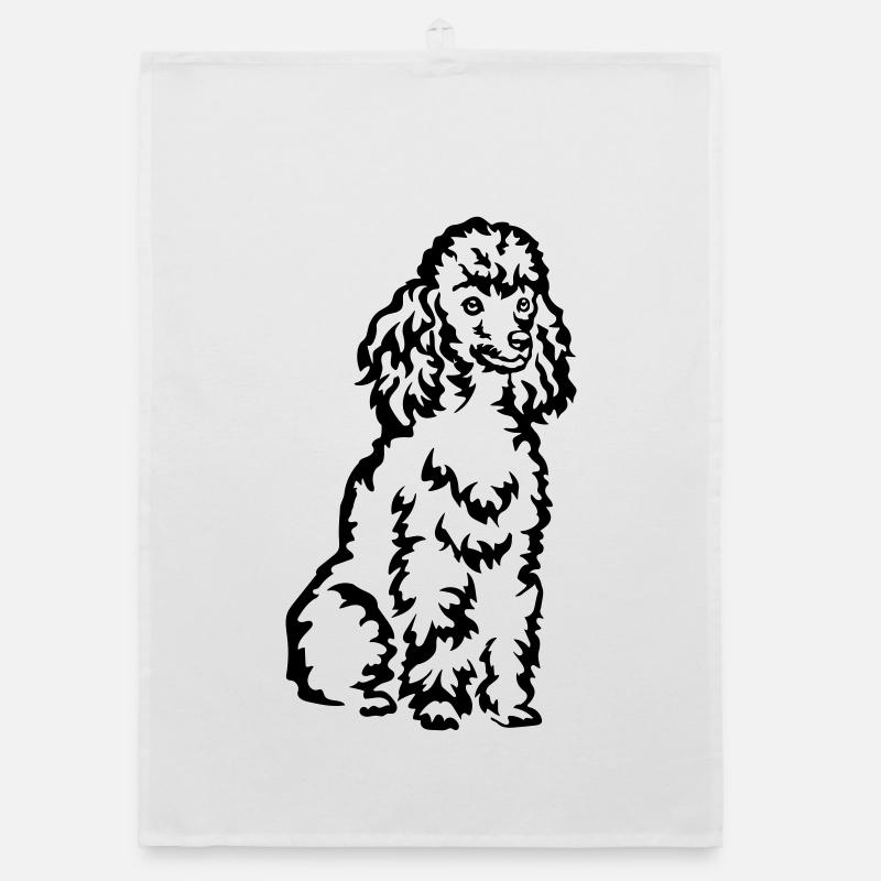 Poodle Organic dish towel