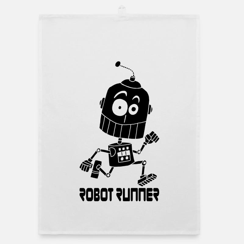 Robot coureur noir Torchon bio