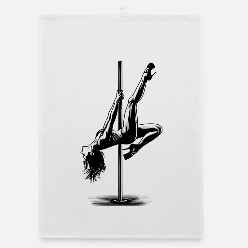 Pole Dance ultimative Körperkontrolle Geschenk Organic Geschirrtuch