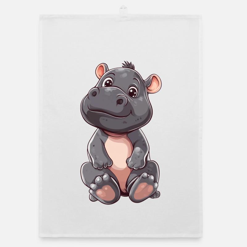 Nilpferd Organic Geschirrtuch