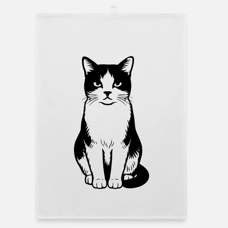 Cat Organic Geschirrtuch