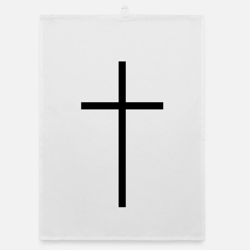 Croix étroite noire Torchon bio