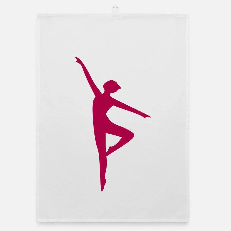 Yoga Forms Violet Silhouettes Meditation Organic dish towel