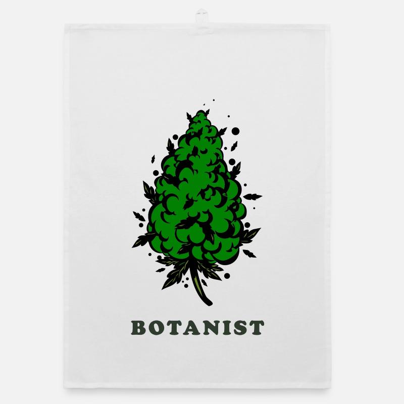 Botanist. Bud Silhouette Organic dish towel
