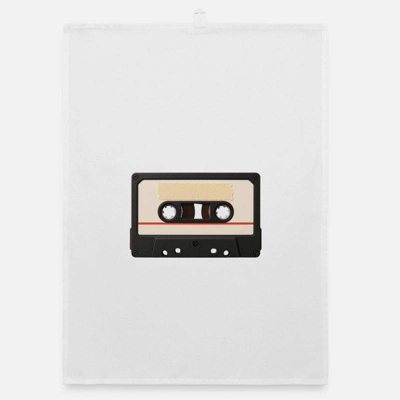 Retro Cassette – Mixtape Classic Organic dish towel