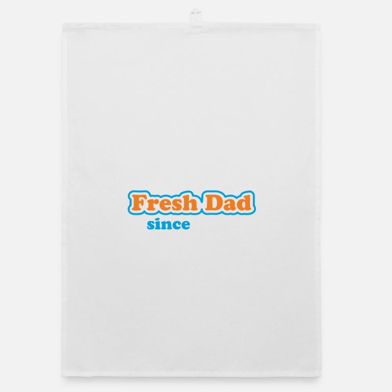 Fresh Dad Since – Déclaration colorée Torchon bio