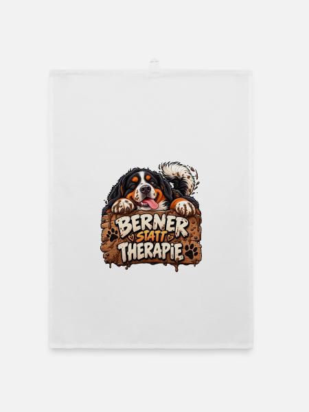 Berner statt Therapie - Organic Geschirrtuch - Weiß