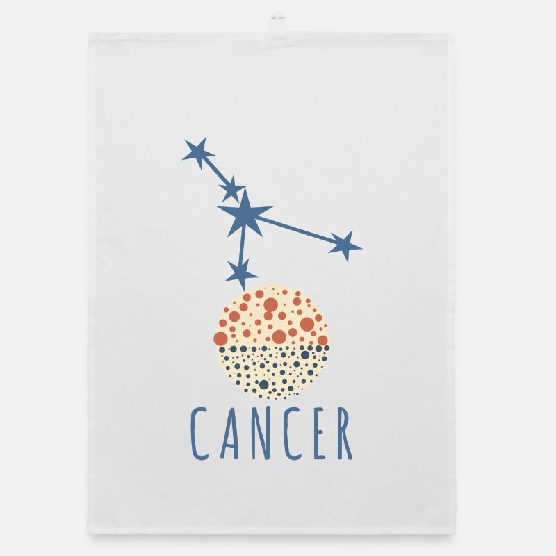 Das Sternbild des Krebses Organic Geschirrtuch