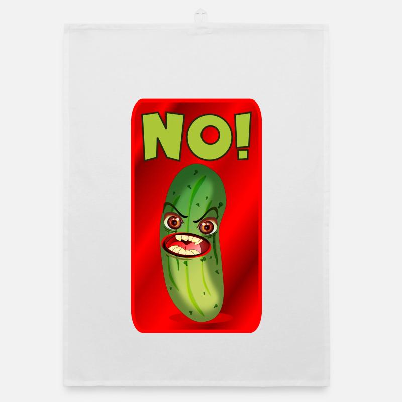 DESSIN ANIMÉ DE CORNICHON - NON Torchon bio