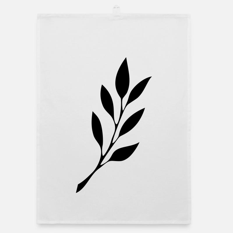 fruehmorgens Tattoo Logo schwarz Organic Geschirrtuch