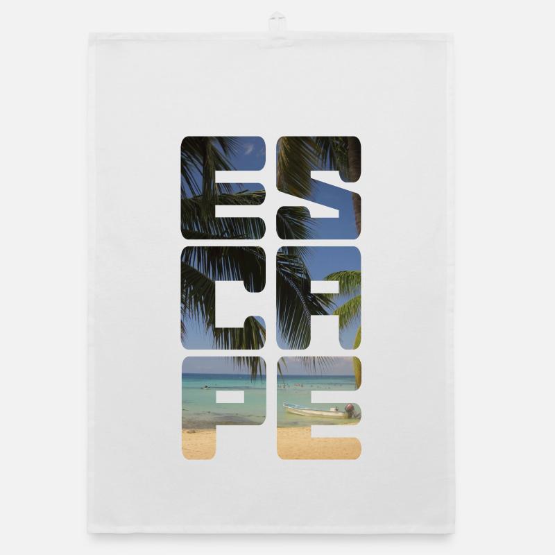 Escape Beach Organic dish towel