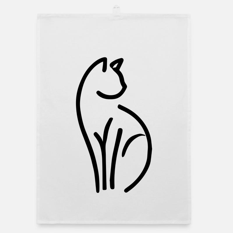 Chat minimaliste Torchon bio
