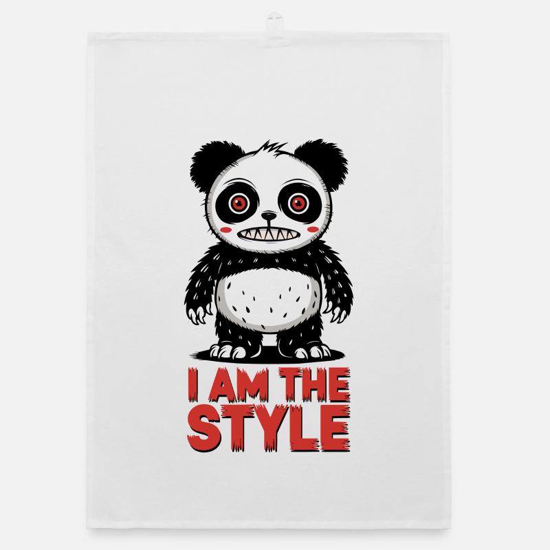 Panda i am the style Organic Geschirrtuch