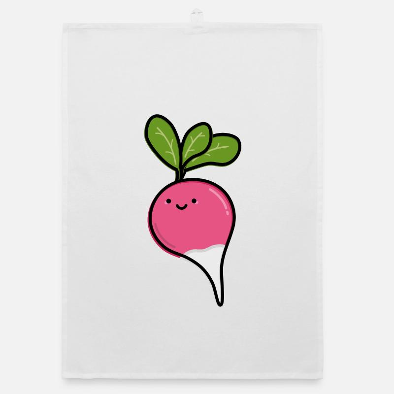 Cute Radish Organic dish towel