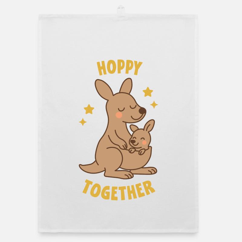 Hoppy together Organic dish towel