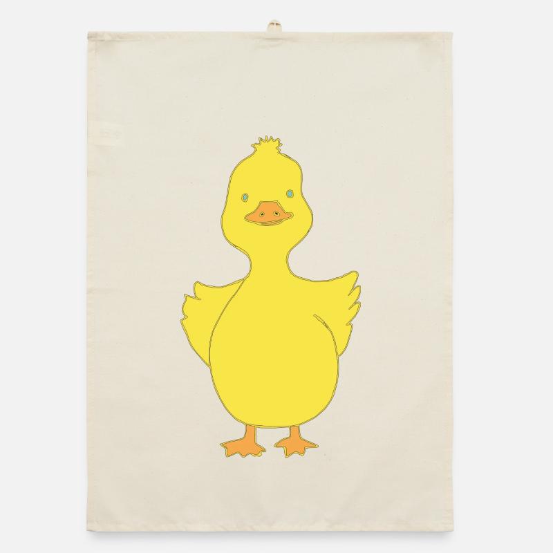 Duck funny Organic dish towel
