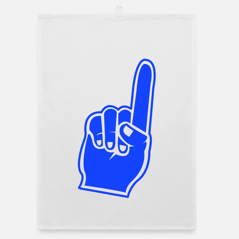 Fan Hand Index Finger Icon Organic dish towel