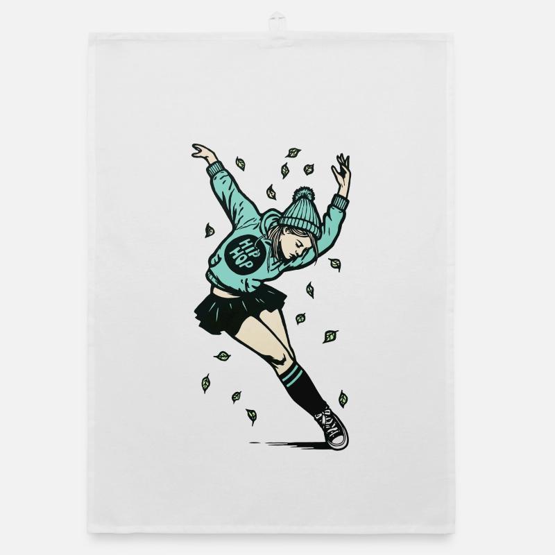 Danseuse #3 - Torchon bio - blanc