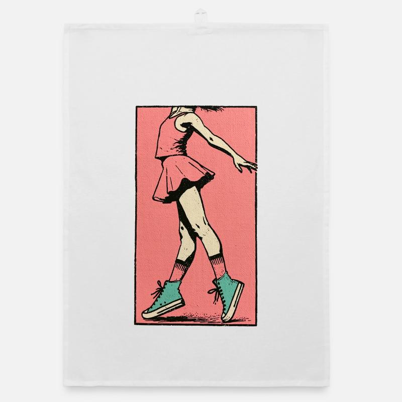 Danseuse #11 - Torchon bio - blanc