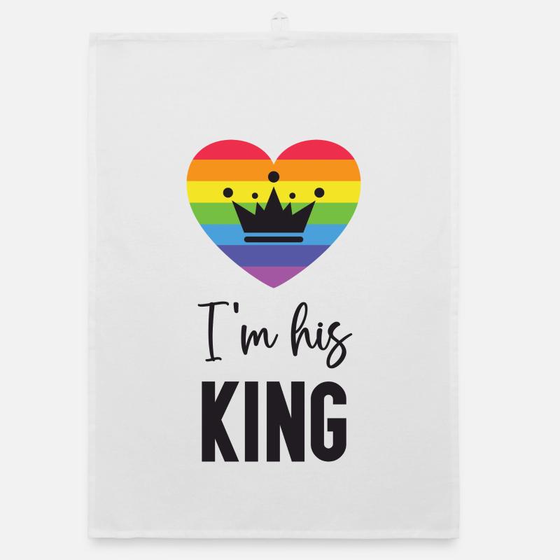 Pride Month LGBT - Ich bin sein König Organic Geschirrtuch
