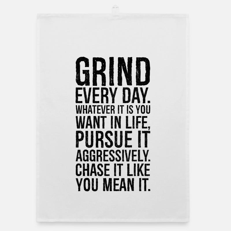 fais chaque jour ce que tu veux dans la vie Torchon bio