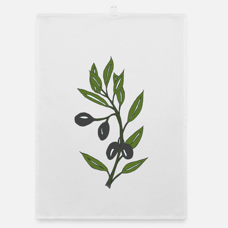 olive branch Organic dish towel