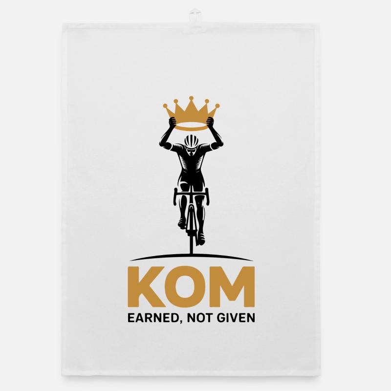 Crown Cycling KOM Motivational Gift Organic dish towel