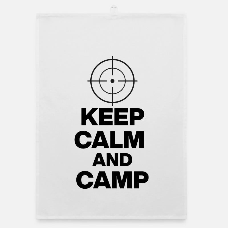 KEEP CALM AND CAMP, CAMPING POWER! ZOCKER SNIPER ⌖ Organic dish towel