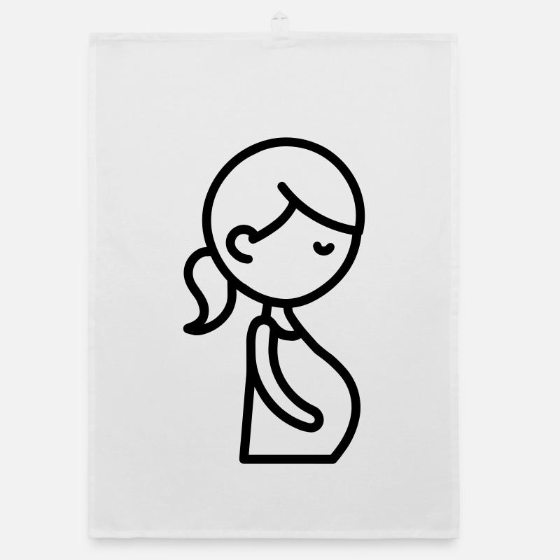 femme enceinte Torchon bio