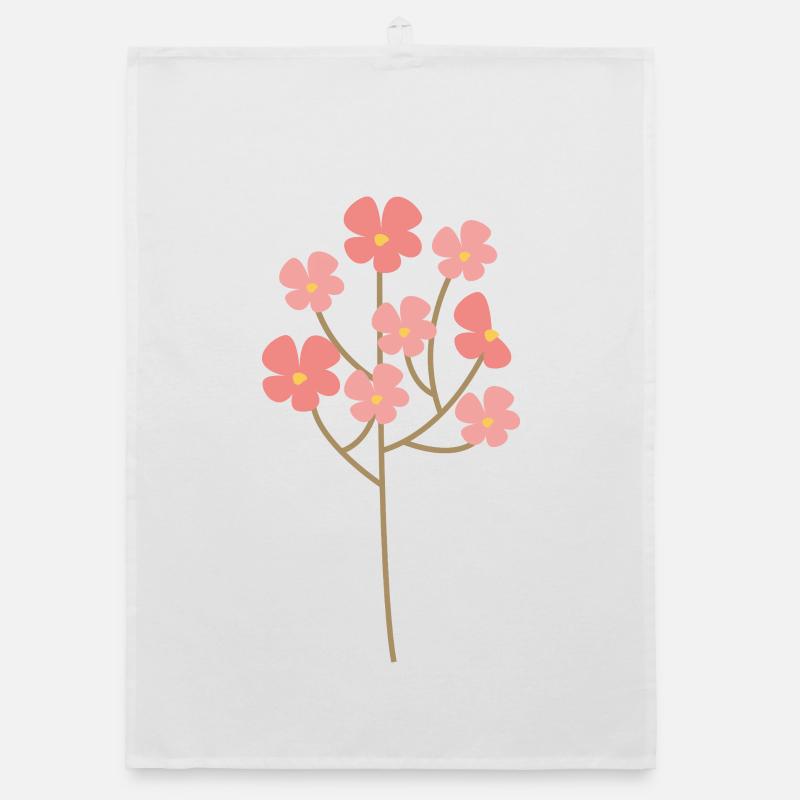 Flower Organic dish towel
